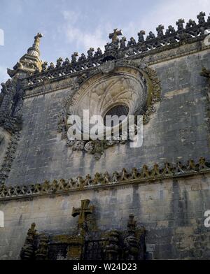 ROSETON DEL CLAUSTRO DE SANTA BARBARA EN EL CONVENTO del Santo Cristo DE TOMAR - siglo XVI. Emplacement : Convento del Santo Cristo. TOMAR. Banque D'Images