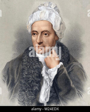 WILLIAM COWPER (1731-1800) poète anglais Banque D'Images