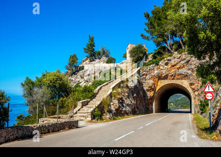 Mirador de Ricardo Roca, près de Banyalbuaf, Mallorca, Espagne Banque D'Images