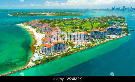 Fisher Island. Miami. La Floride. USA Banque D'Images