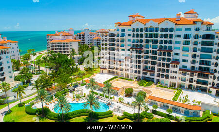 Fisher Island. Miami. La Floride. USA Banque D'Images