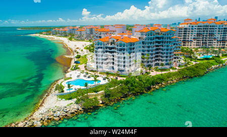 Fisher Island. Miami. La Floride. USA Banque D'Images