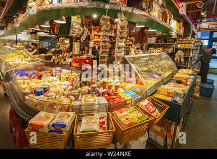 Canada, Colombie-Britannique, Vancouver, Granville Island Public Market Banque D'Images