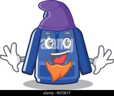 Imperméable Elf est suspendue dans cartoon penderie Illustration de Vecteur