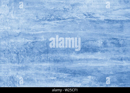 Taches de peinture sur toile bleu. Illustration avec des taches bleues sur fond lumineux. Abstract pattern d'aquarelle. Toile artistique créative. Template Banque D'Images