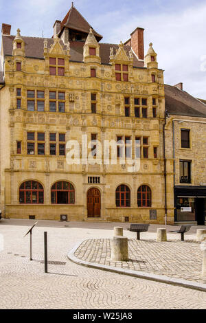 La maison Jaillet à Paray-le-Monial, dans le département de Saône-et-Loire, en Bourgogne du Sud, France. Elle est aujourd'hui la Mairie du Banque D'Images