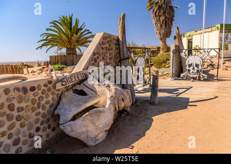 Ugabmund (Ugab) porte, entrée de la Skeleton Coast National Park, Namibie Banque D'Images