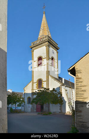 Église de Notre Dame de Bonne nouvelle à Damgan, une commune française, située dans le département de la Bretagne, dans le nord-ouest de la France. Banque D'Images