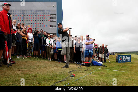 L'Irlande du Nord pendant trois jour Shivren Cormac du Dubai Duty Free 2019 Irish Open à Lahinch Golf Club. Banque D'Images