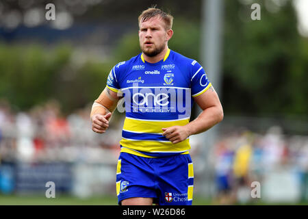 Terrain de sport, Trailfinders West Ealing, London, UK . 6 juillet 2019, Terrain de sport, Trailfinders West Ealing, Londres, Angleterre ; Super League Rugby, London Broncos contre Warrington Wolves ; Mike Cooper de Warrington Wolves : Action Crédit Plus Sport Images/Alamy Live News Banque D'Images