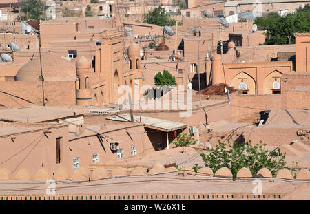 Itchan Kala- la ville fortifiée de Khiva, Ouzbékistan, Khawarezm Banque D'Images