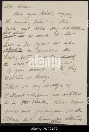 Image d'archive à partir de la page 39 de Curtis Gates Lloyd lettres à. Curtis Gates Lloyd lettres à Walter Deane, 1883-1917 (inclus) CurtisGatesLloy00Lloy Année : 1883 Banque D'Images