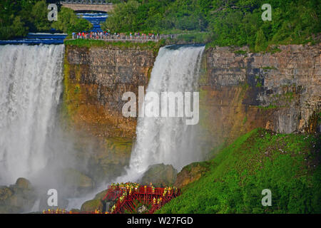 Bridal Veil Falls vu de Niagara Falls, Ontario, Canada Banque D'Images