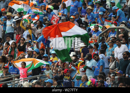 Leeds, UK. Le 06 juillet, 2019. match entre l'Inde et le Sri Lanka à Emerald Headingley, Leeds le samedi 6 juillet 2019. (Crédit : Mark Fletcher | MI News) Credit : MI News & Sport /Alamy Live News Banque D'Images