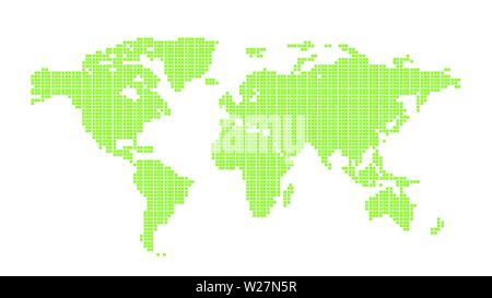 Vecteur silhouette carte Wold Illustration de Vecteur