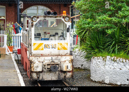 Douglas, île de Man, le 16 juin 2019.Cette locomotive a été acheté par les sous-traitants à l'achèvement des travaux, et nommé en l'honneur d'Ailsa Archibald Banque D'Images