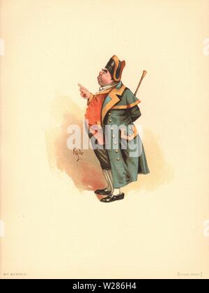 M. Bumble - Oliver Twist de caractère "les personnages de Charles Dickens Pourtrayed dans une série de sketches originaux couleur de l'eau par Kyd" Banque D'Images