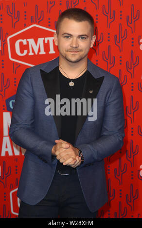 2019 CMT Music Awards Red Carpet chez Bridgestone Arena de Nashville Tennessee comprend : Hunter Hayes Où : Nashville, Tennessee, United States Quand : 06 Juin 2019 Crédit : Judy Eddy/WENN.com Banque D'Images
