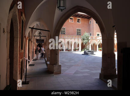 Cracovie. Cracovie. La Pologne. Collegium Maius (Latin : Le Grand Collège) de l'Université Jagellon, le plus ancien bâtiment de l'Académie, aujourd'hui musée. Banque D'Images