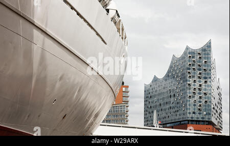 Hambourg, nuageux mais super Banque D'Images