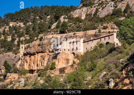 Santuario de la Virgen de Balma, à proximité de Sorita, Maestrat (Maestrazgo) région, province de Castellón, Communauté de Valencia, Espagne Banque D'Images