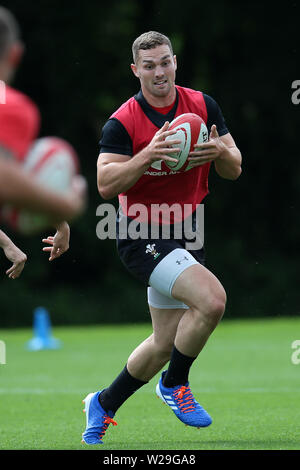 Cardiff, Royaume-Uni. Le 06 juillet, 2019. George Nord du Pays de Galles. L'équipe de rugby du Pays de Galles lors de la session de formation, Vale Resort Hensol, près de Cardiff, Pays de Galles, le samedi 6 juillet 2019. L'équipe se prépare pour la Coupe du Monde de Rugby cet automne 2019 par pic Crédit : Andrew Verger/Alamy Live News Banque D'Images