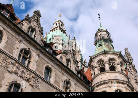 Neue Rathaus - nouvel hôtel de ville de Hanovre Banque D'Images