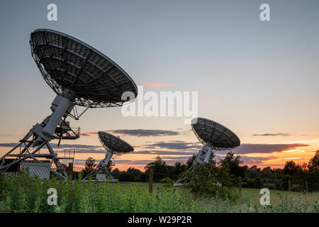 Les télescopes radio recherche, Cambridge UK Banque D'Images