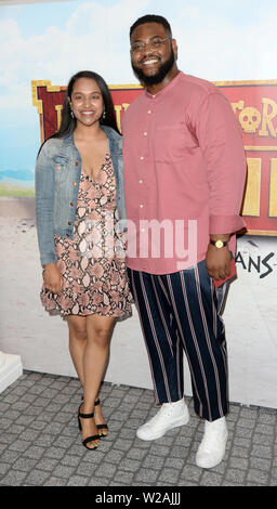 La photo doit être crédité ©Presse Alpha 078237 07/07/2019 Les clients de la première mondiale de l'histoire horrible Film Rotten Romains tenue à Odeon Leicester Square à Londres. Banque D'Images