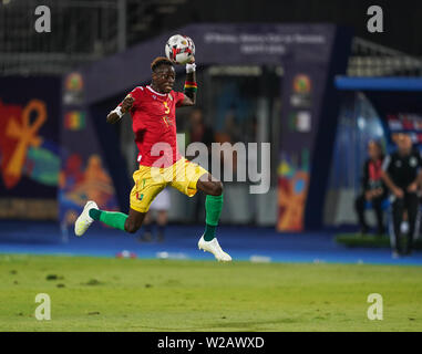 Le Caire, Égypte. 07Th Juillet, 2019. En France, le 7 juillet 2019 : Issiaga Sylla de Guinée pendant la coupe d'Afrique des Nations 2019 match entre l'Algérie et à l'Guniea 30 juin Stadium du Caire, en Égypte. Ulrik Pedersen/CSM. Credit : Cal Sport Media/Alamy Live News Banque D'Images