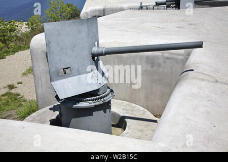 Novosiltsevskaya l'autre batterie de forteresse de Vladivostok. L'île russe. La Russie Banque D'Images