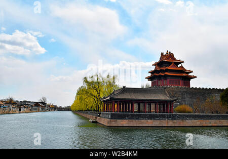Vue panoramique sur la cité interdite à Beijing, Chine. Banque D'Images