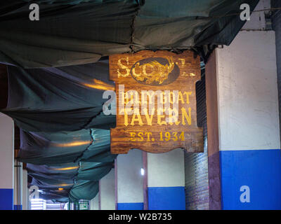 Célèbre Billy Goat Tavern, l'inspiration pour "Saturday Night Live" Cheezborger sketch. Chicago, Illinois. Banque D'Images