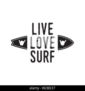 Logo surf Vintage print design pour t-shirt et d'autres utilisations. Au plaisir de vous voir sur la prochaine vague typographie calligraphie devis lunettes et icône. Rare hand drawn Illustration de Vecteur