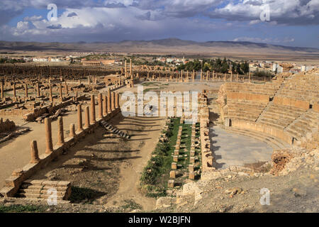 Ancienne ville romaine (2-3ème siècles), Timgad, Batna Province, Algérie Banque D'Images