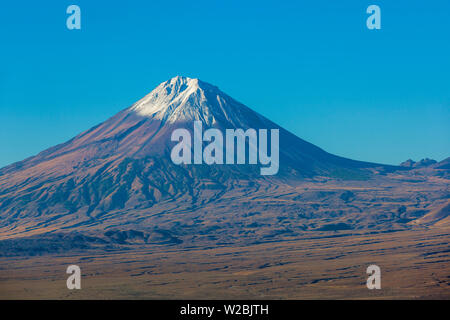 L'Arménie, Erevan, plaine de l'Ararat, le mont Ararat vue de Khor Virap Banque D'Images