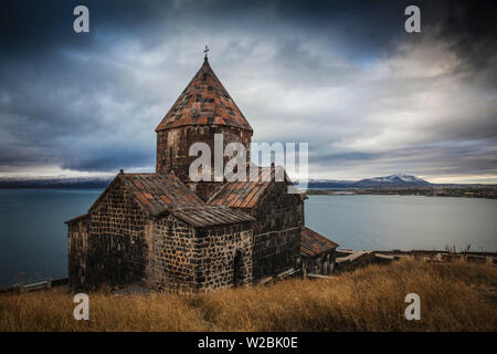 L'Arménie, le Lac Sept, monastère de Sevanavank Banque D'Images