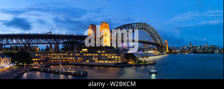 Le Harbour Bridge, Darling Harbour, Sydney, New South Wales, Australia Banque D'Images