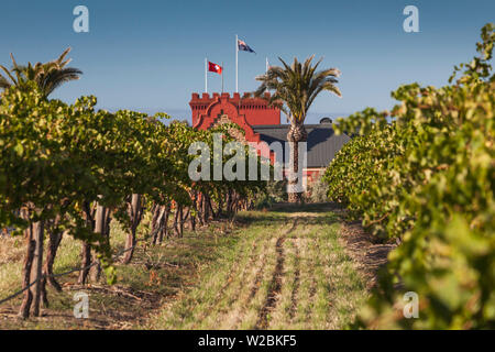 L'Australie, l'Australie, Barossa Valley, Tanunda, Chateau Tanunda Estate Winery, extérieur, matin Banque D'Images