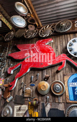 L'Australie, l'ouest de l'Australie, le sud-ouest, Boyup Brook, Harvey's Country Music Centre Dickson, grange interior Banque D'Images