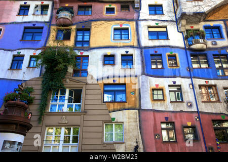 Hundertwasserhaus, Vienne, Autriche, Europe Centrale Banque D'Images