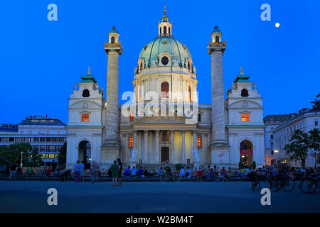 Karlskirche (St. Charles's Church), Vienne, Autriche Banque D'Images