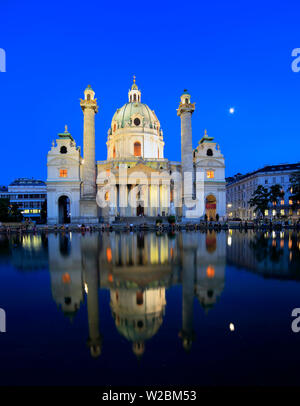 Karlskirche (St. Charles's Church), Vienne, Autriche Banque D'Images