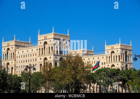 L'Azerbaïdjan, Bakou, Government House, le logement divers ministères de l'état de l'Azerbaïdjan Banque D'Images