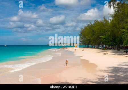 Caraïbes, Barbade, Oistins, Miami Beach ou Enterprise Beach Banque D'Images