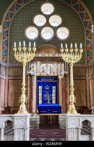 Bulgarie, Sofia, Sofia synagogue, construite 1909, deuxième plus grande synagogue sépharade de l'Europe, de l'intérieur Banque D'Images