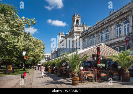 La Bulgarie, Danube et des plaines du Nord, Ruse, Profit-Yielding Ploshtad Svoboda Square, bâtiment, construction néo-baroque construit en 1902 par les architectes viennois Banque D'Images