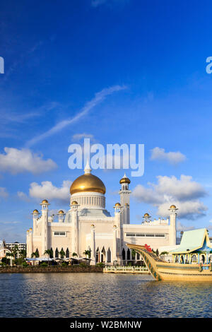 Royaume de Brunei, Bandar Seri Begawan, mosquée Omar Ali Saifuddien Banque D'Images