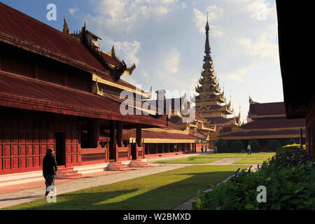 Myanmar (Birmanie), Mandalay, Mandalay Palace Banque D'Images