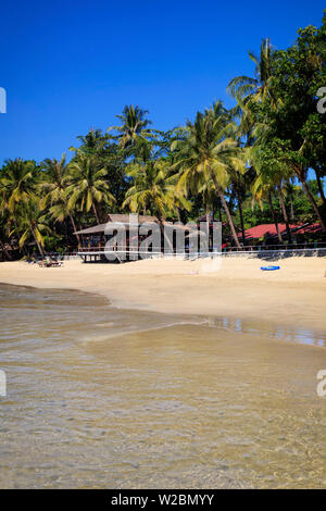 Myanmar (Birmanie), l'État de Rakhine, plage de Ngapali Banque D'Images